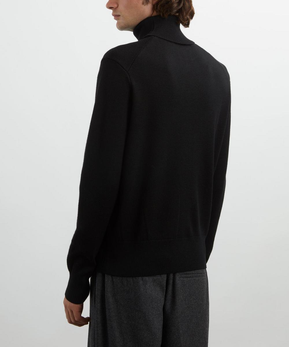Liberty London Ami Black Ami De Coeur Turtle-Neck Jumper