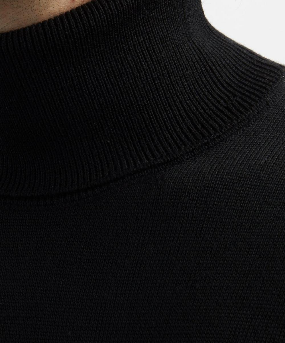 Liberty London Ami Black Ami De Coeur Turtle-Neck Jumper