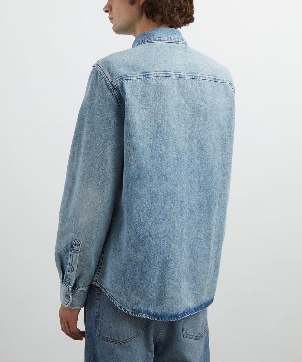Liberty London Ami Blue Cotton Ami De Coeur Denim Shirt