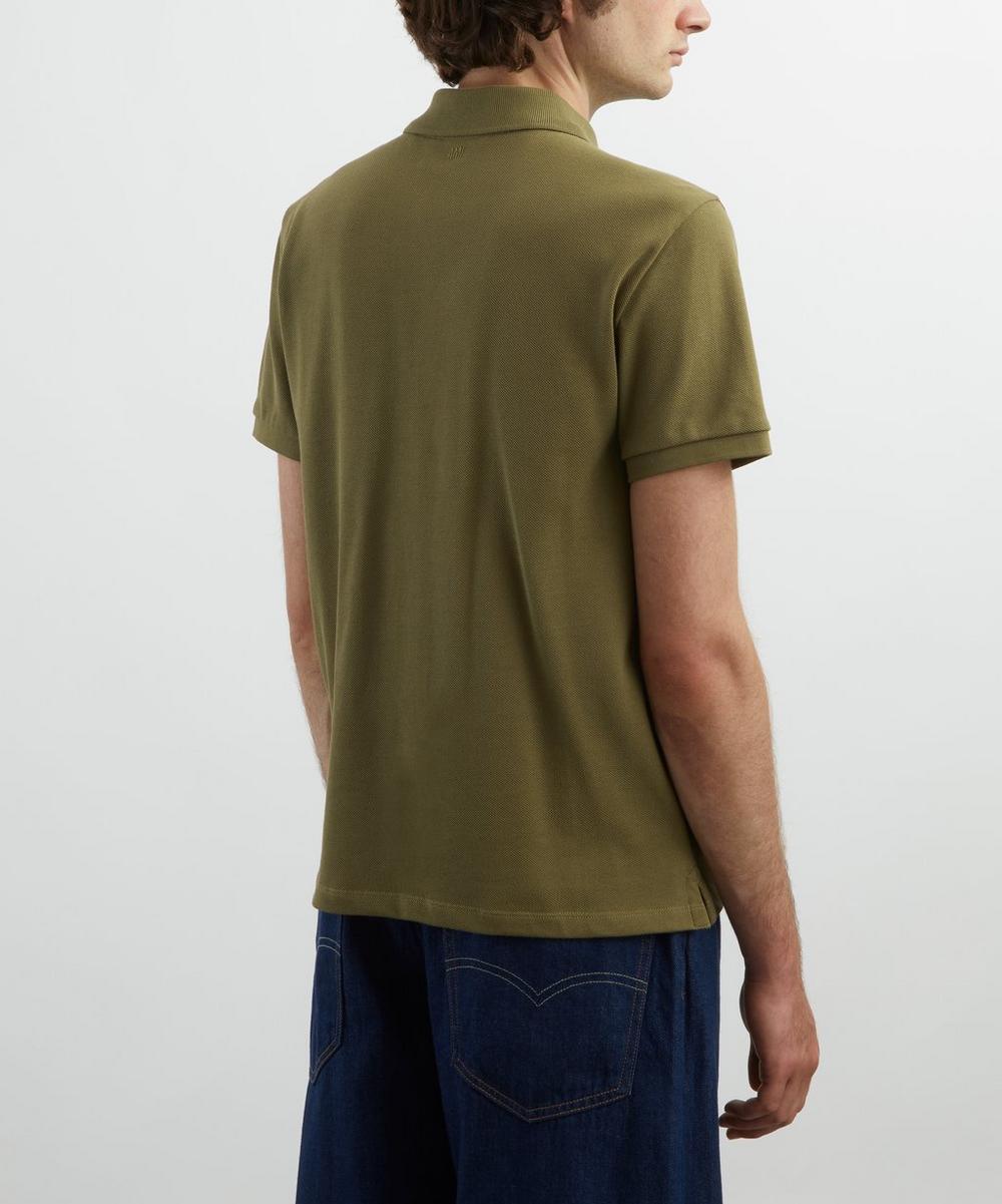 Liberty London Ami Bronze Ami De Coeur Cotton Pique Polo Shirt