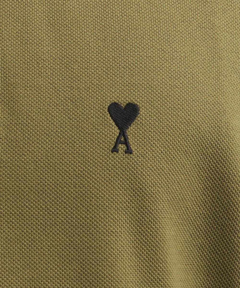 Liberty London Ami Bronze Ami De Coeur Cotton Pique Polo Shirt