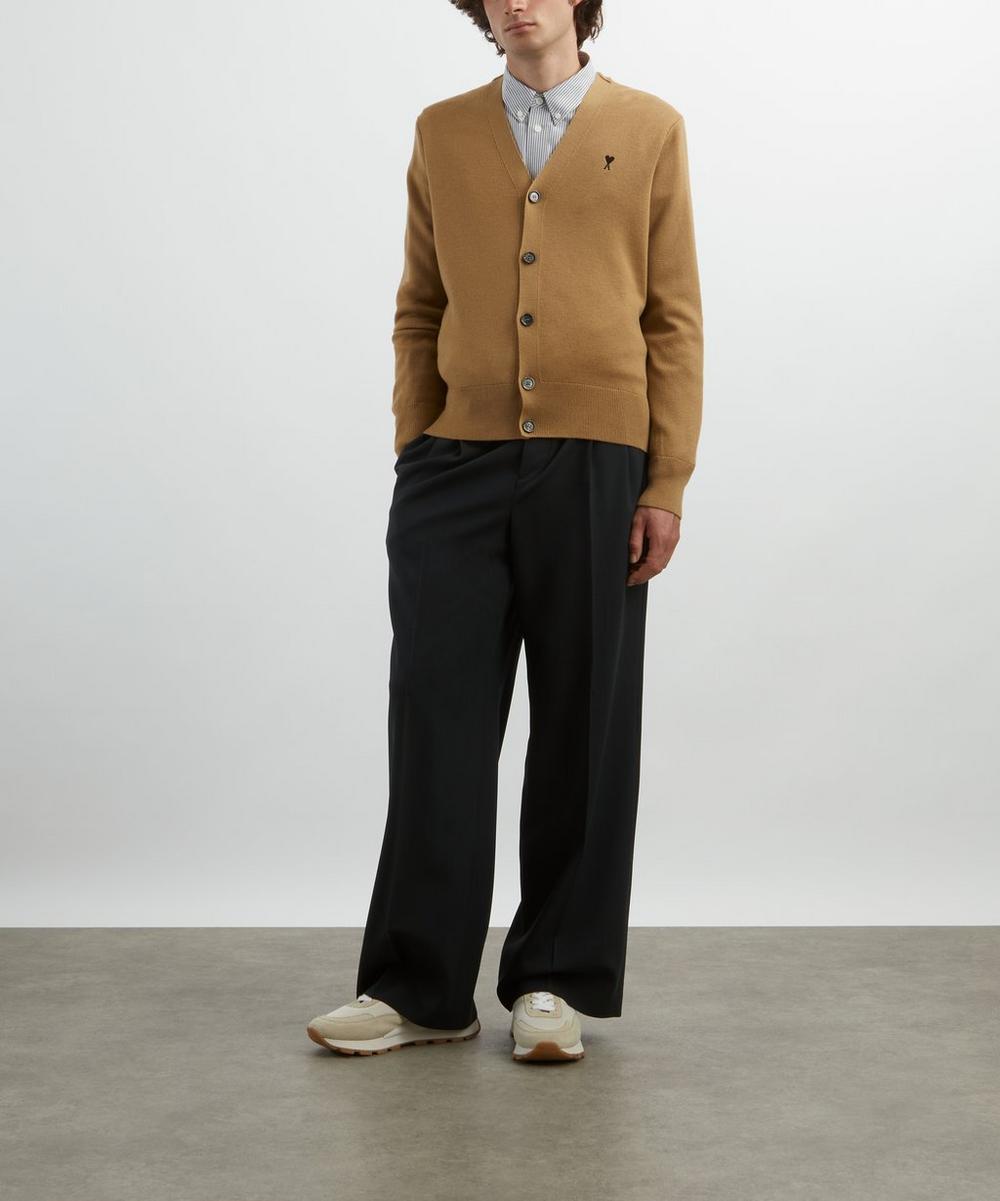 liberty london Ami Camel Embroidered Ami de Coeur Cardigan