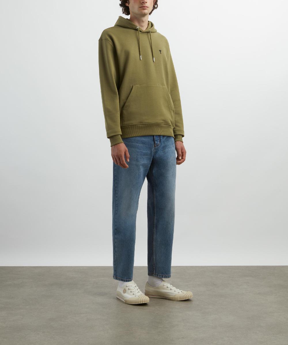 liberty london Ami Cotton Contrast Ami de Coeur Hoodie