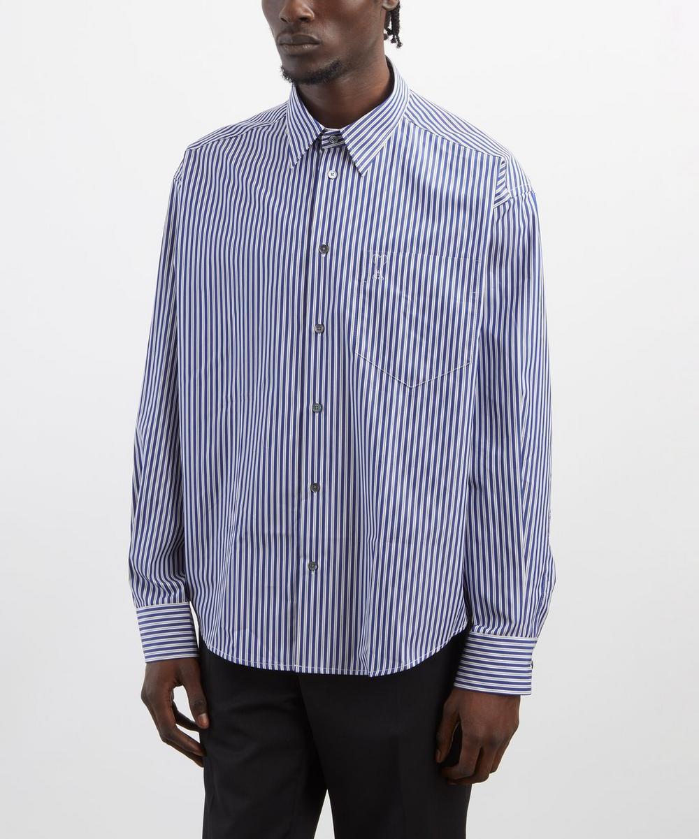 Liberty London Ami Cotton Embossed Stripe ADC Boxy Shirt
