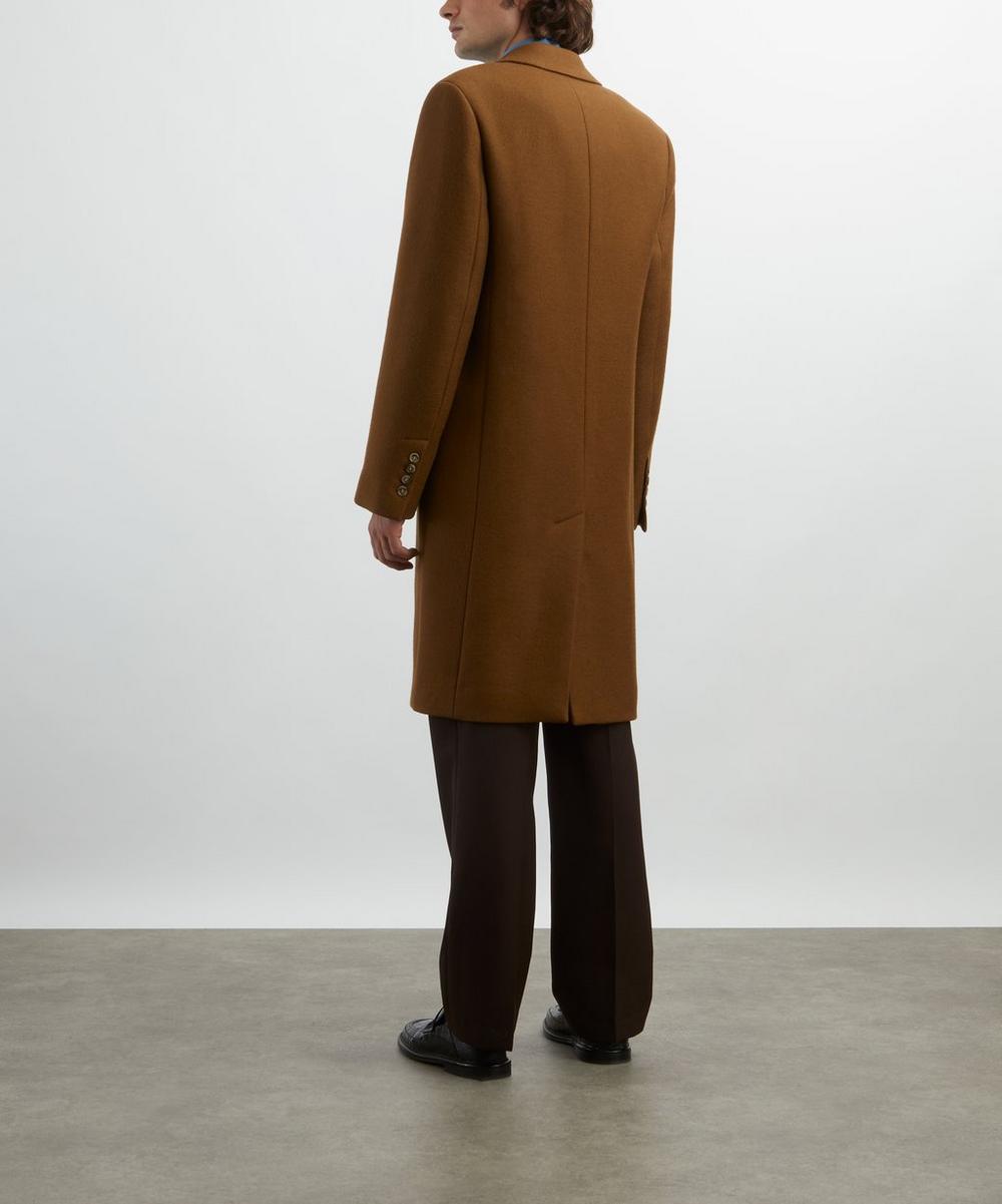 Liberty London Ami Hazelnut Single-Breasted Wool Coat