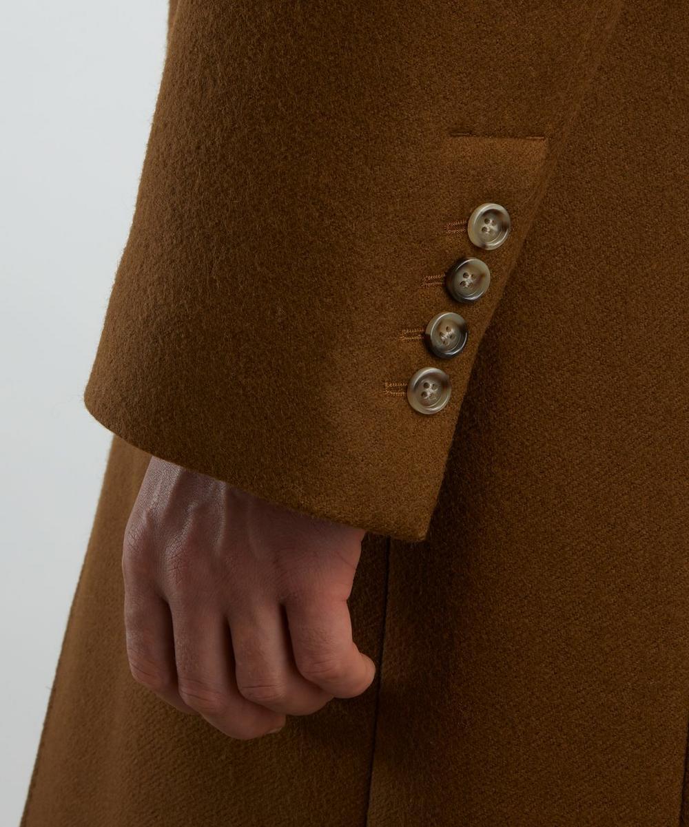 Liberty London Ami Hazelnut Single-Breasted Wool Coat