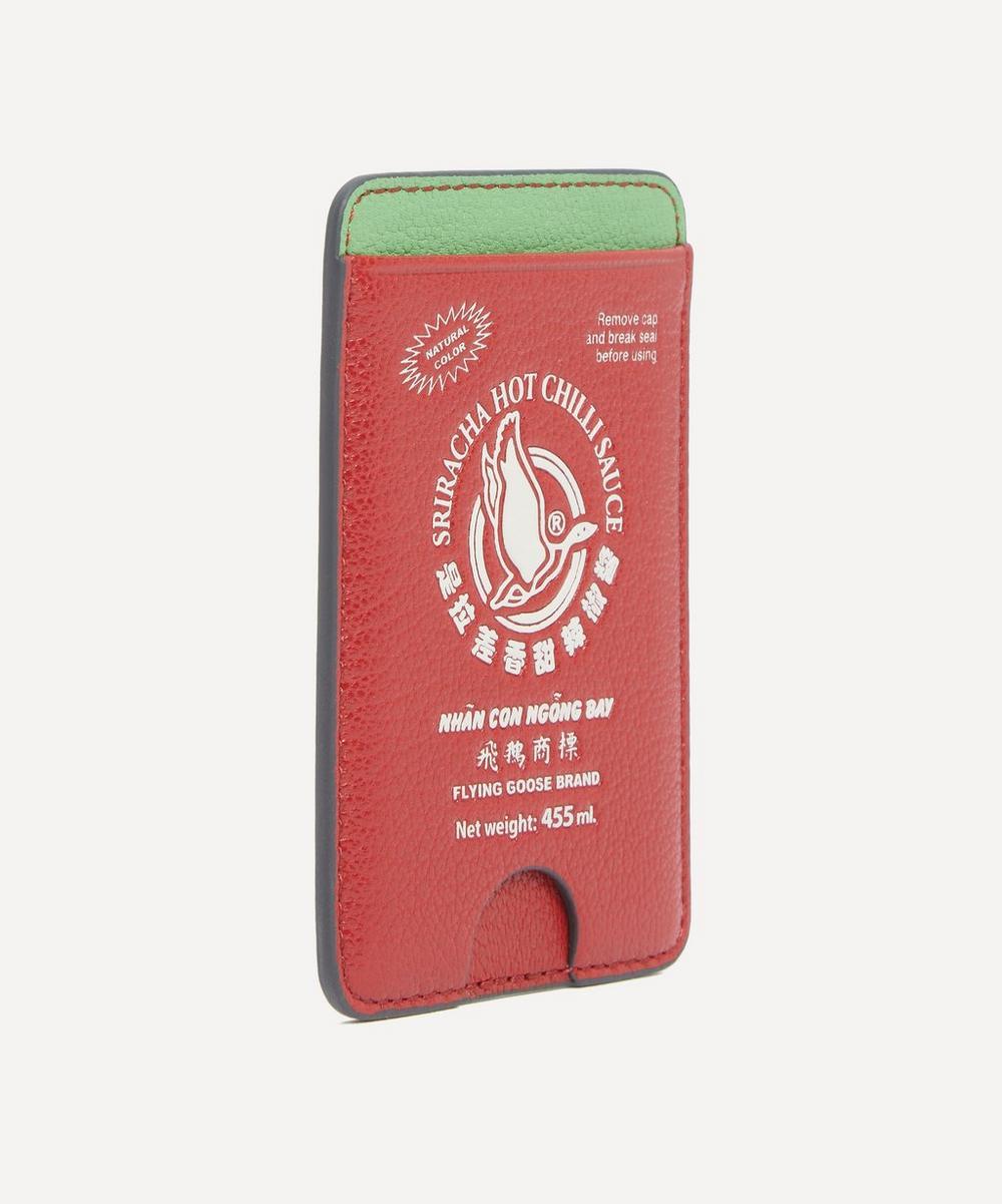 liberty london Anya Hindmarch Anya Brands Flying Goose Sriracha Magnetic Card Case