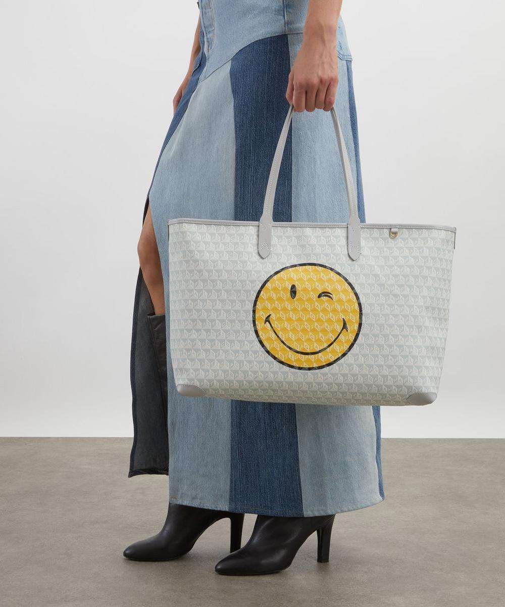 liberty london Anya Hindmarch I Am A Plastic Bag Wink Tote Bag