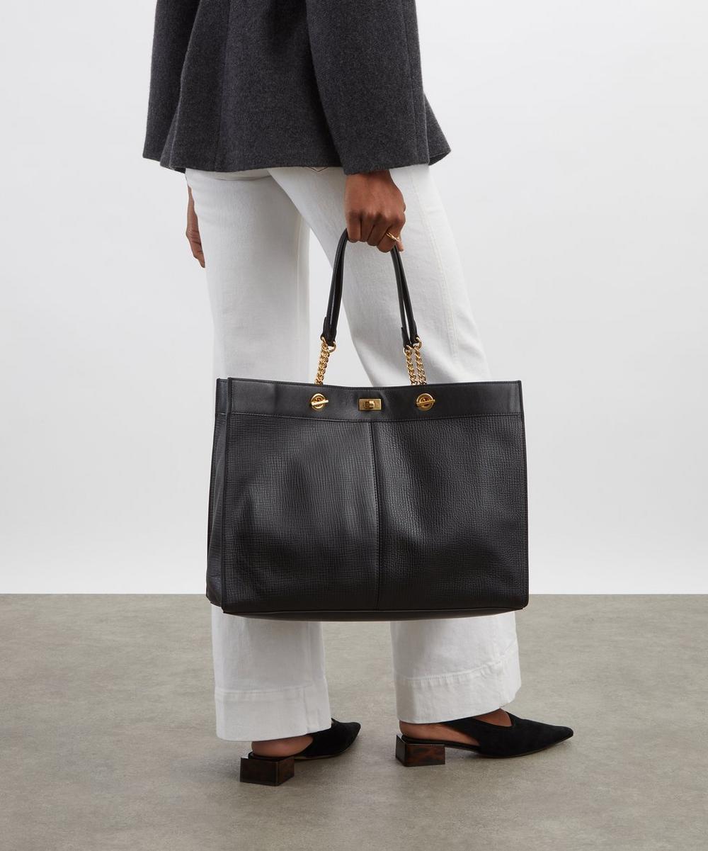 liberty london Anya Hindmarch Mortimer Eyelet Chain Leather Tote Bag