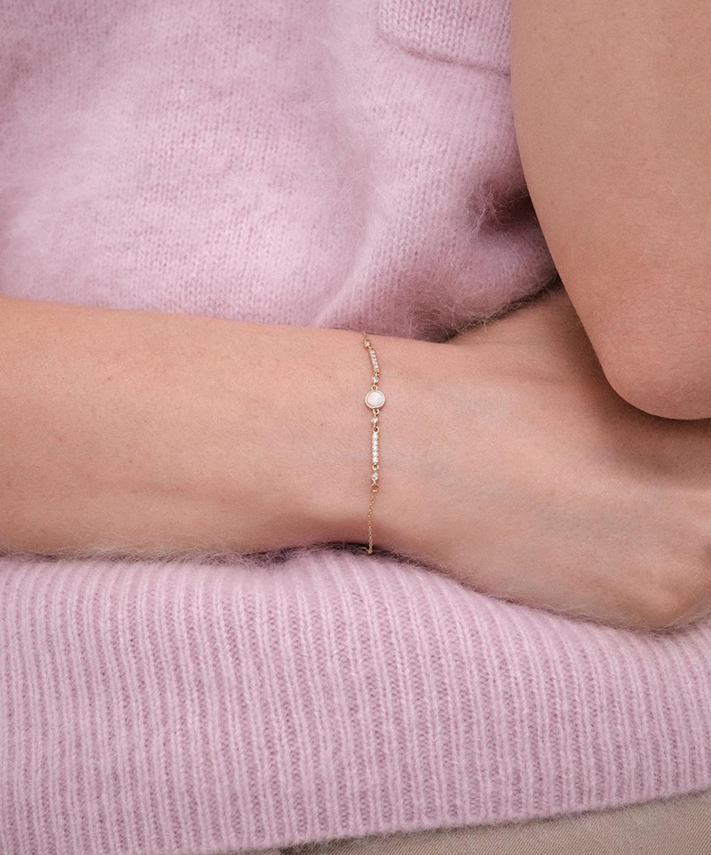 liberty london Astley Clarke 14ct Gold Interstellar Opal and Lab-Grown Diamond Bracelet