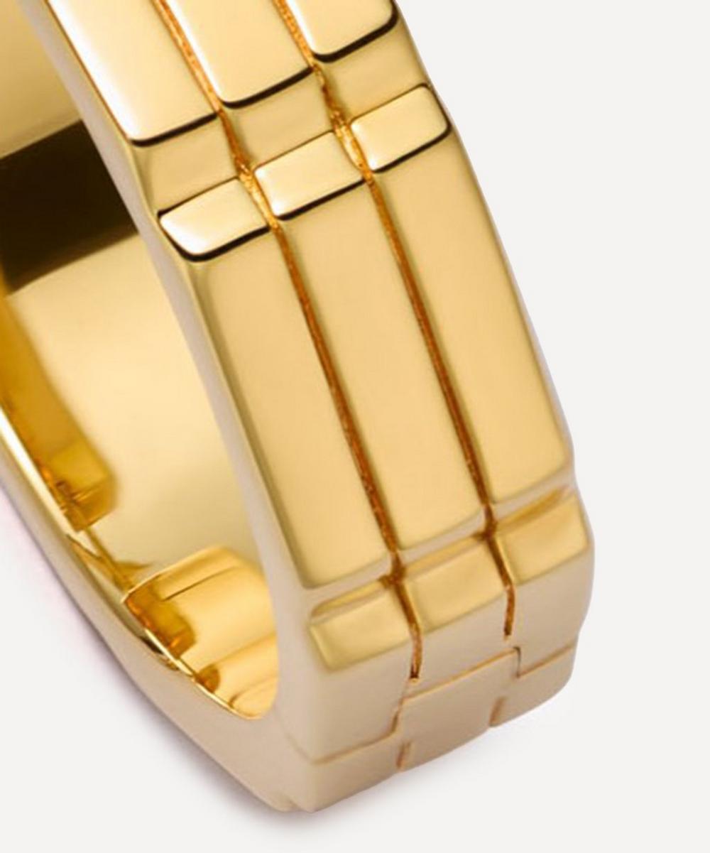 Liberty London Astley Clarke 18ct Gold Plated Vermeil Silver Aubar Bold Hoop Earrings