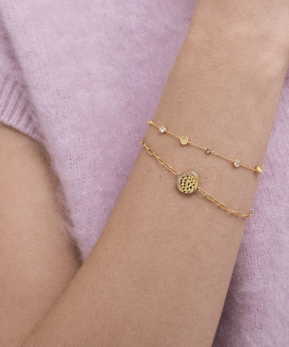 liberty london Astley Clarke 18ct Gold-Plated Vermeil Silver Luna Crescent Locket Bracelet