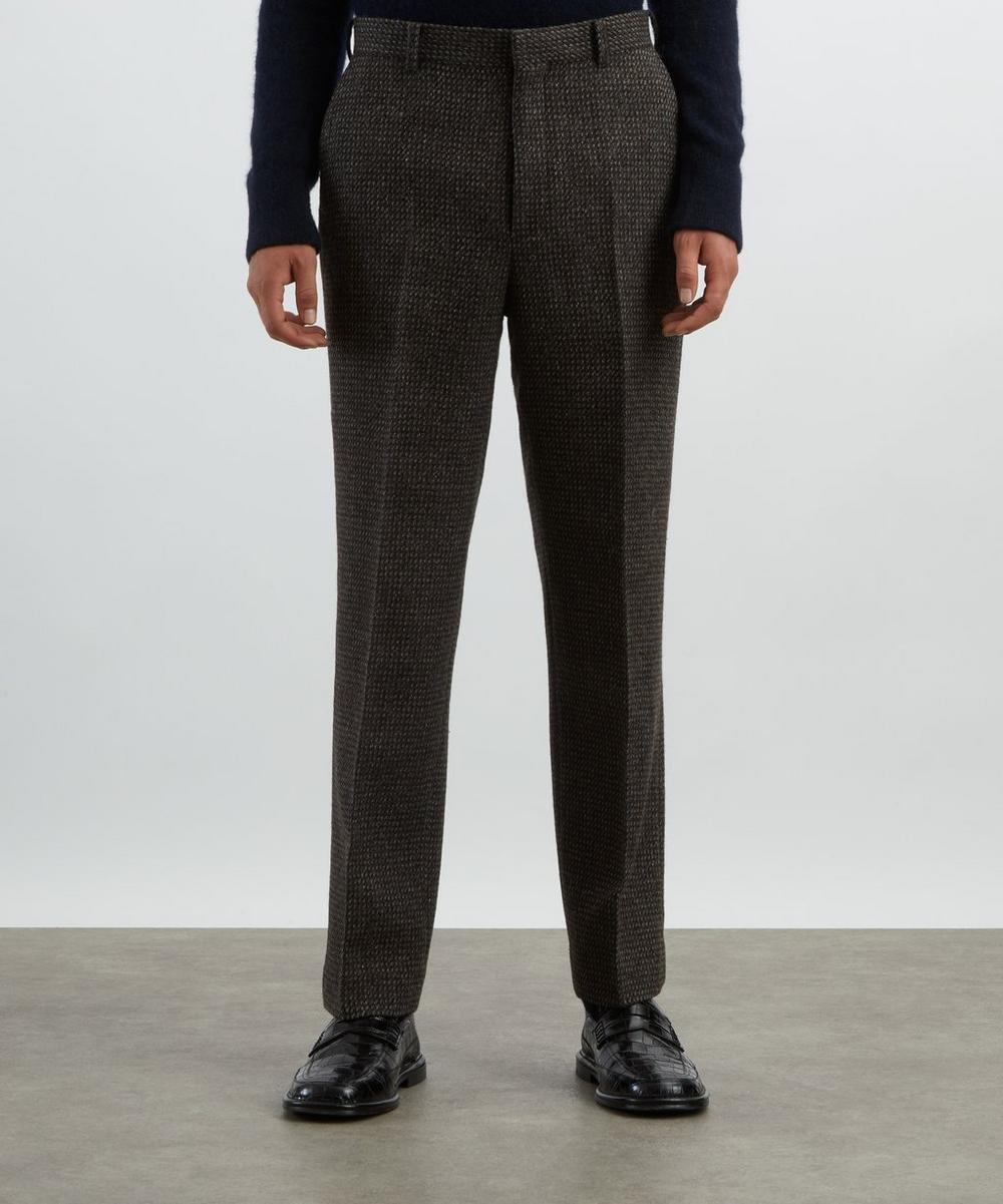 Liberty London Auralee Alpaca-Wool-Silk Tweed Trousers