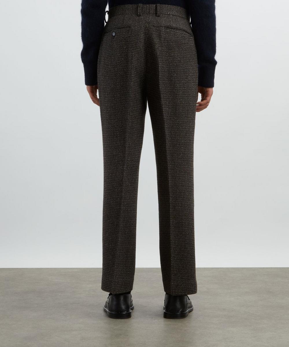 Liberty London Auralee Alpaca-Wool-Silk Tweed Trousers