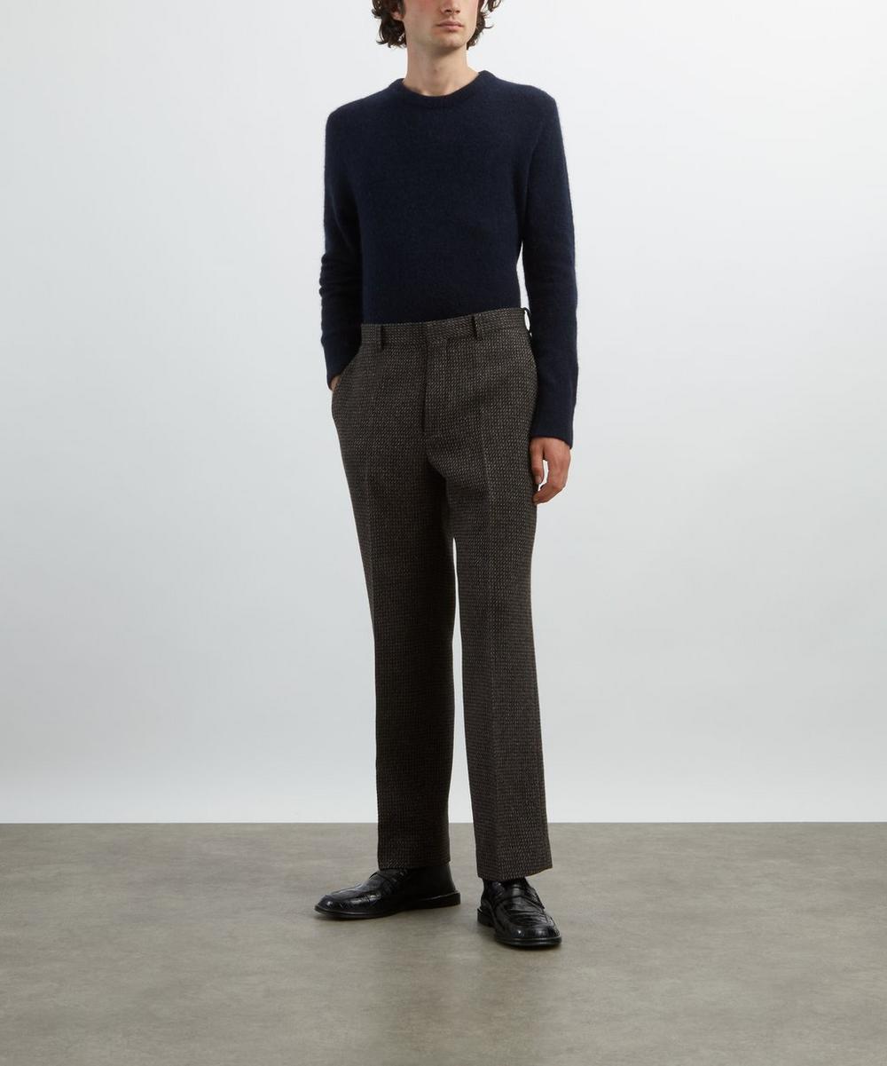 liberty london Auralee Alpaca-Wool-Silk Tweed Trousers
