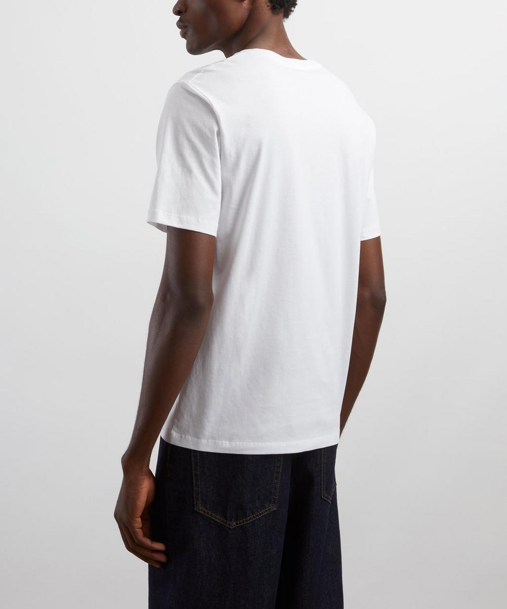 Liberty London Bally White Cotton Bally Crest T-Shirt