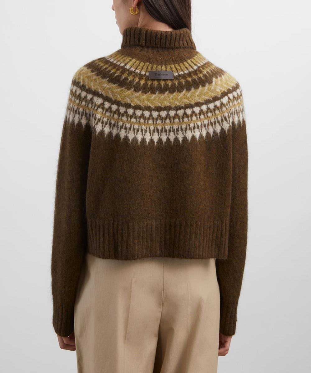 Liberty London Barbour Lorrie Fair Isle Roll-Neck Jumper