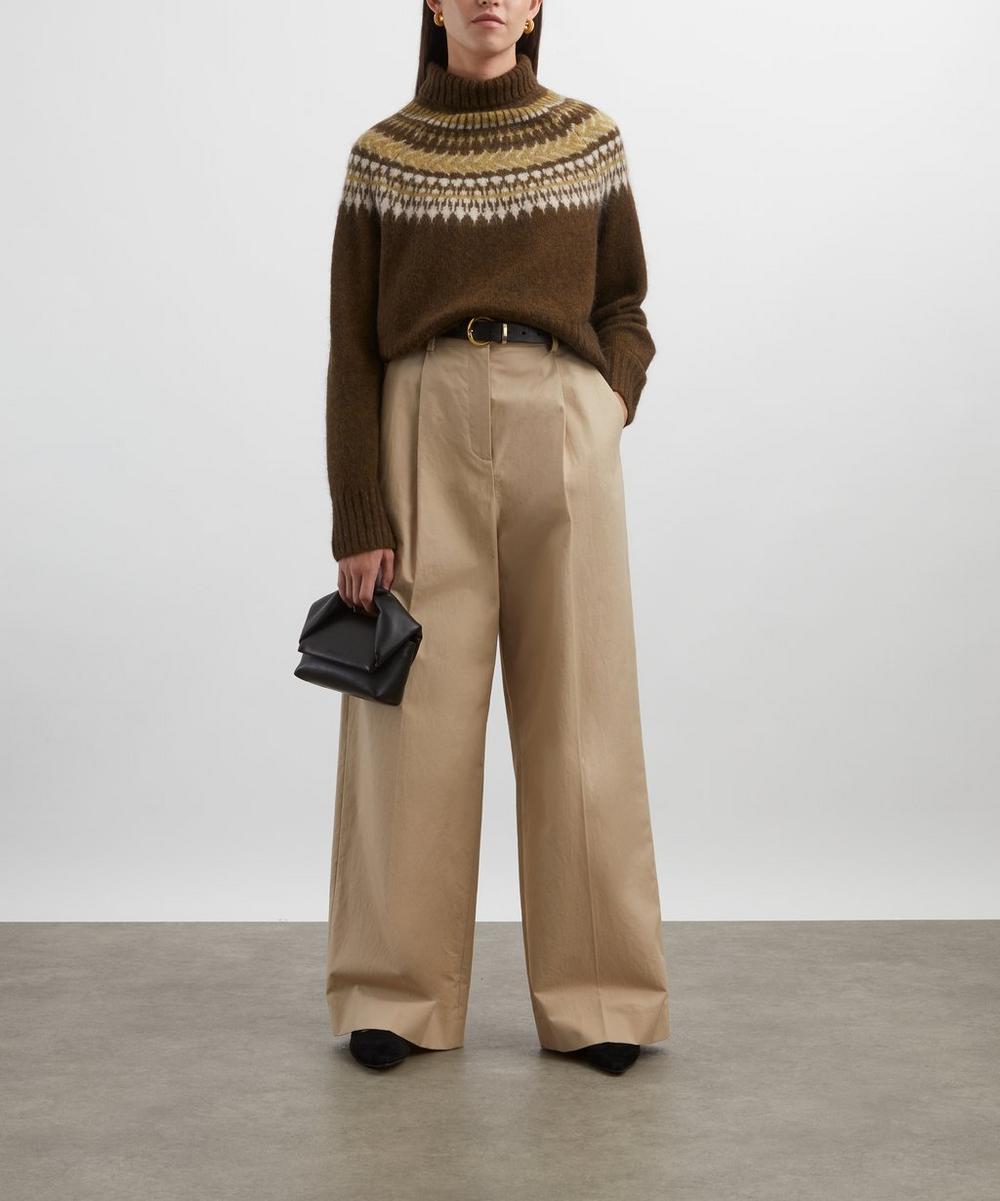 liberty london Barbour Lorrie Fair Isle Roll-Neck Jumper