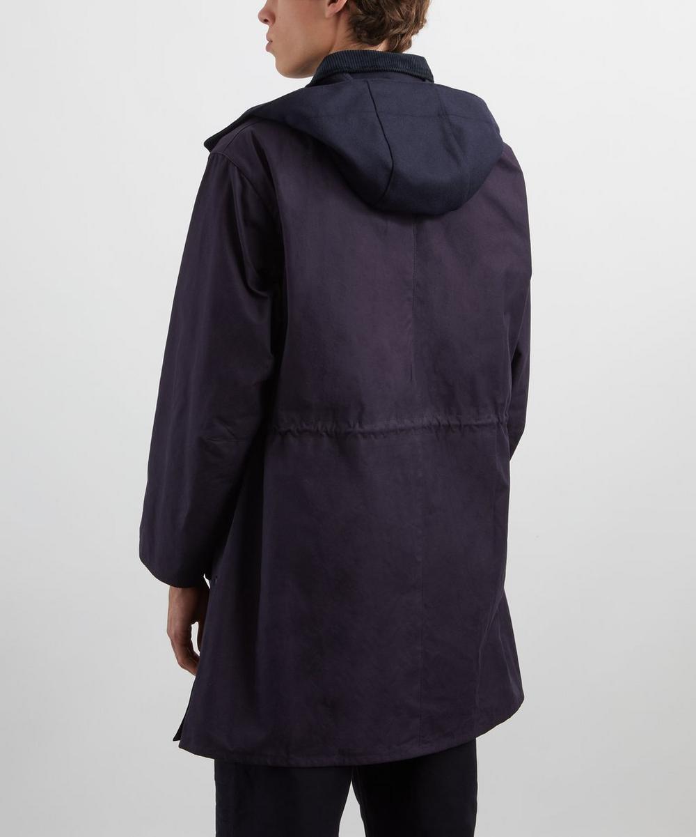 Liberty London Barbour X Kaptain Sunshine Dark Indigo Oversized Bedale Casual Field Coat