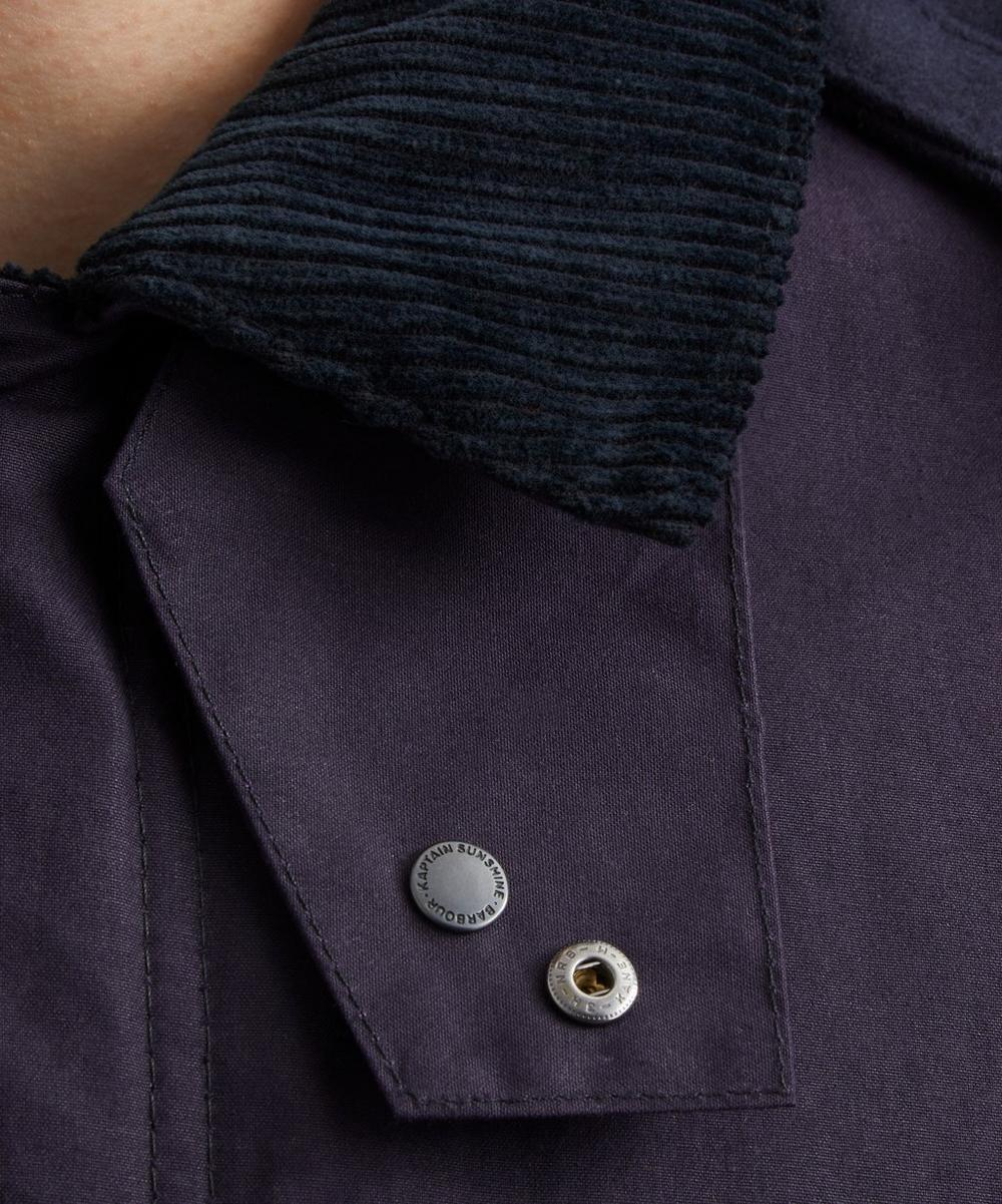 Liberty London Barbour X Kaptain Sunshine Dark Indigo Oversized Bedale Casual Field Coat