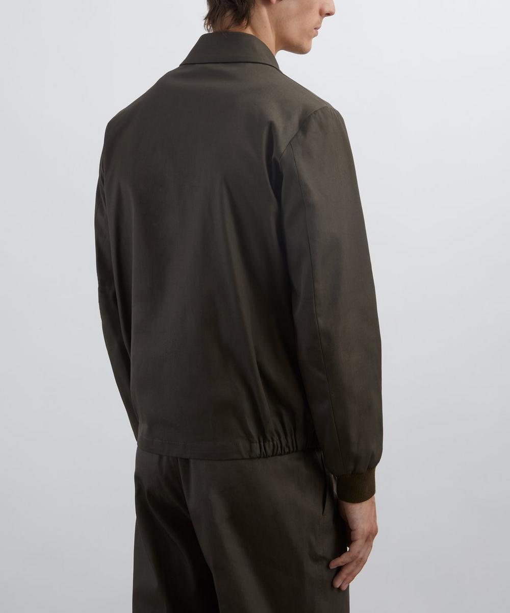 Liberty London Barena Army Olivio Cotton Zip-Up Jacket