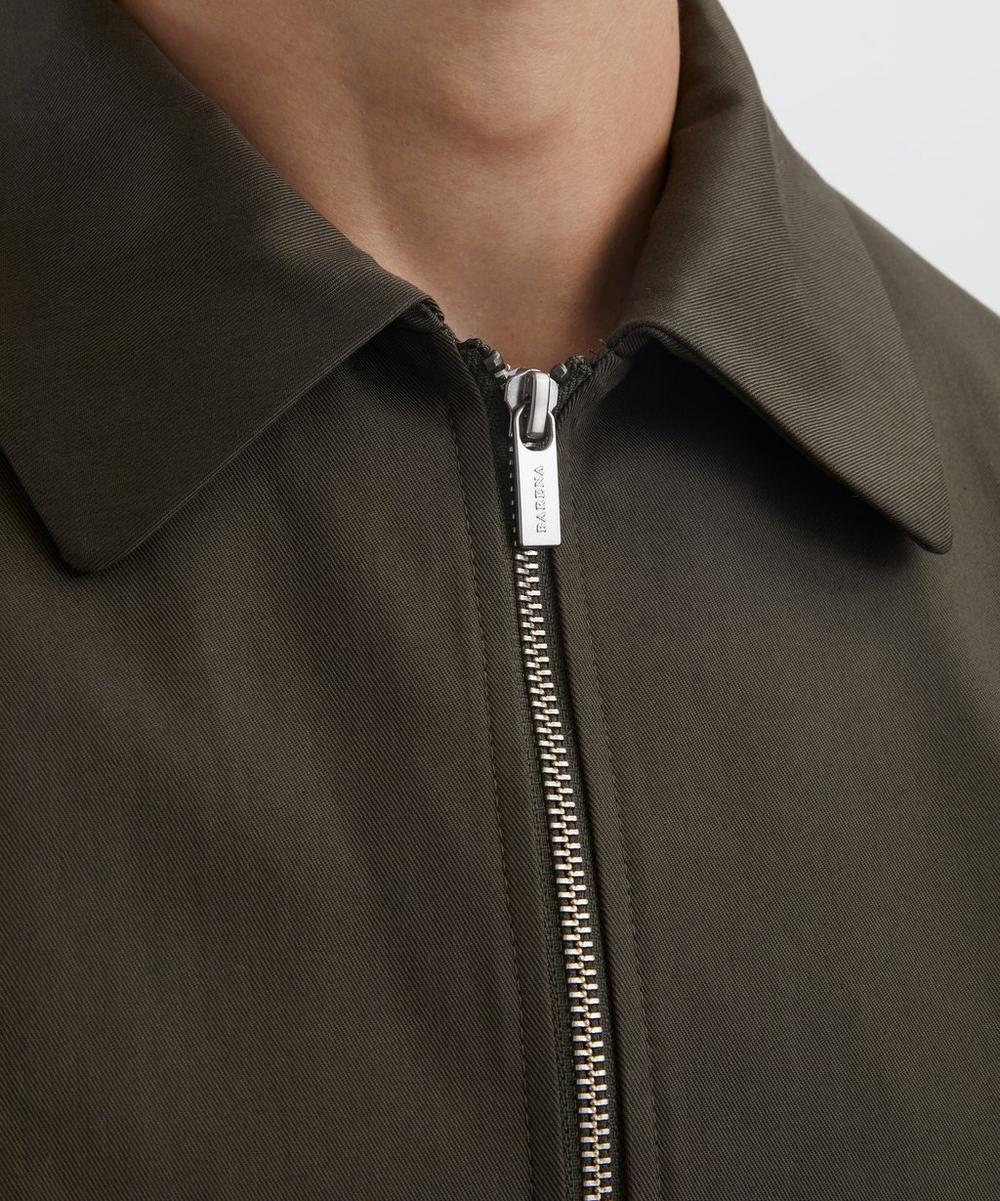Liberty London Barena Army Olivio Cotton Zip-Up Jacket