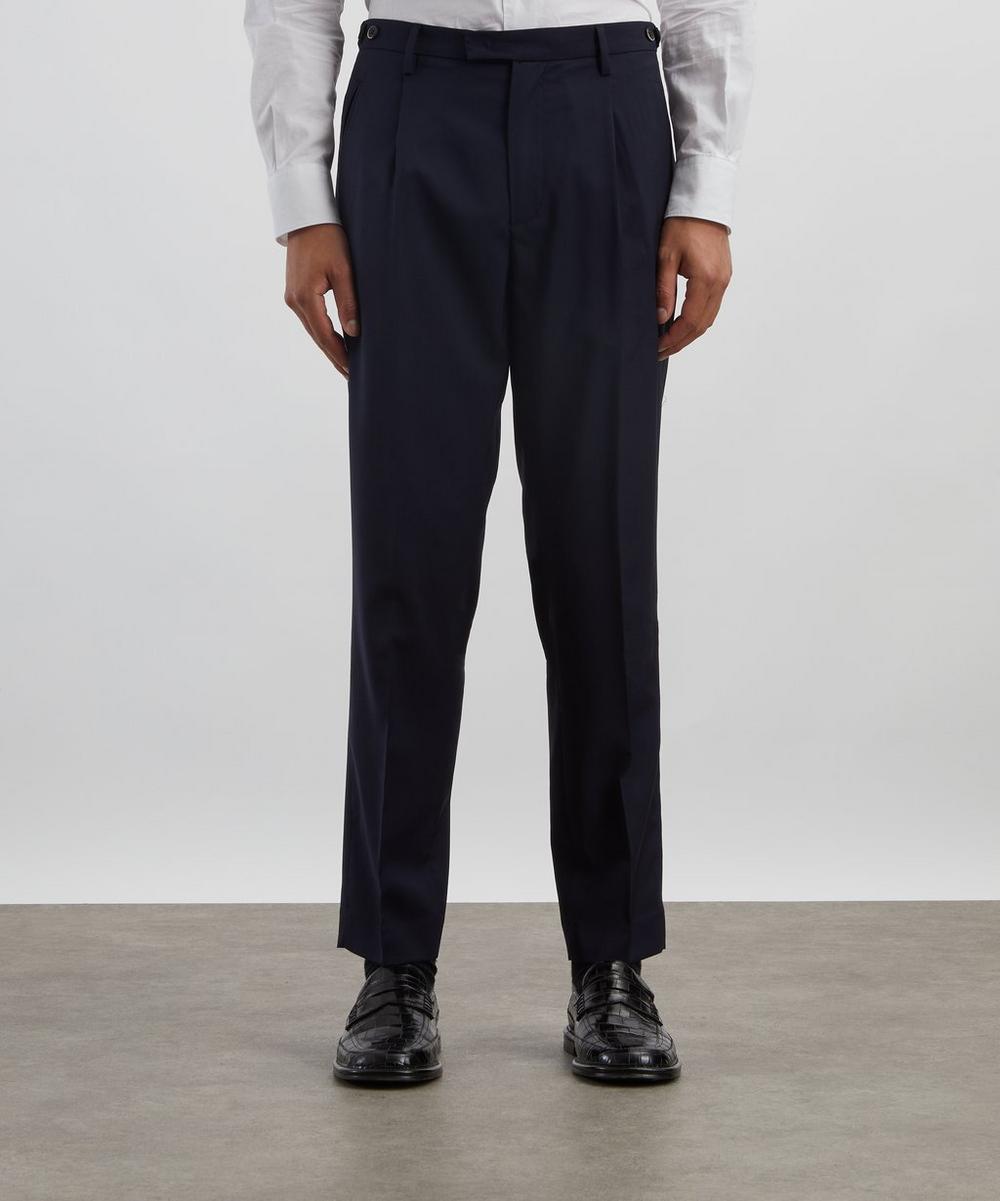 Liberty London Barena Masco Single-Pleat Tropical Wool Trousers