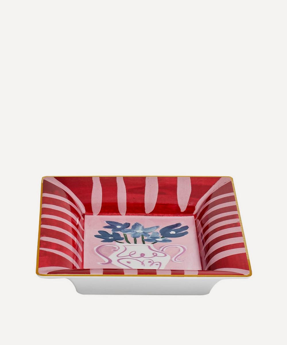 liberty london Bitossi Blue Flowers Empty Pockets Porcelain Tray