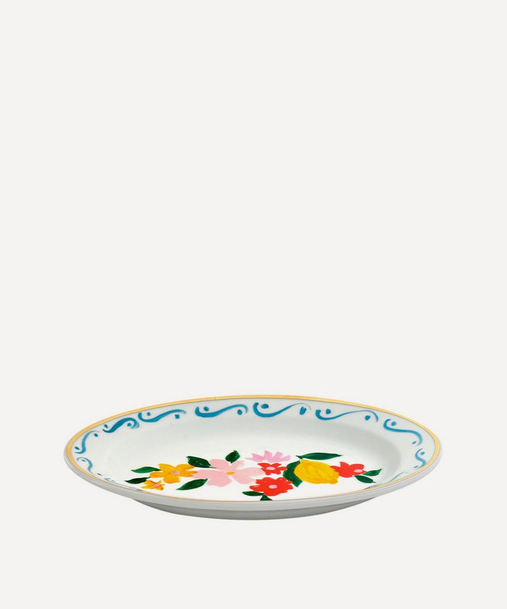 liberty london Bitossi Flowers and Lemons Porcelain Oval Tray