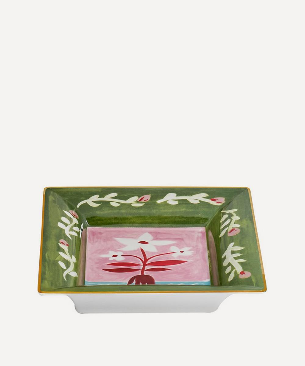 liberty london Bitossi White Flowers Empty Pockets Porcelain Tray