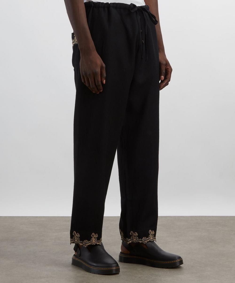 Liberty London Bode Black Laurelist Pyjama Trousers