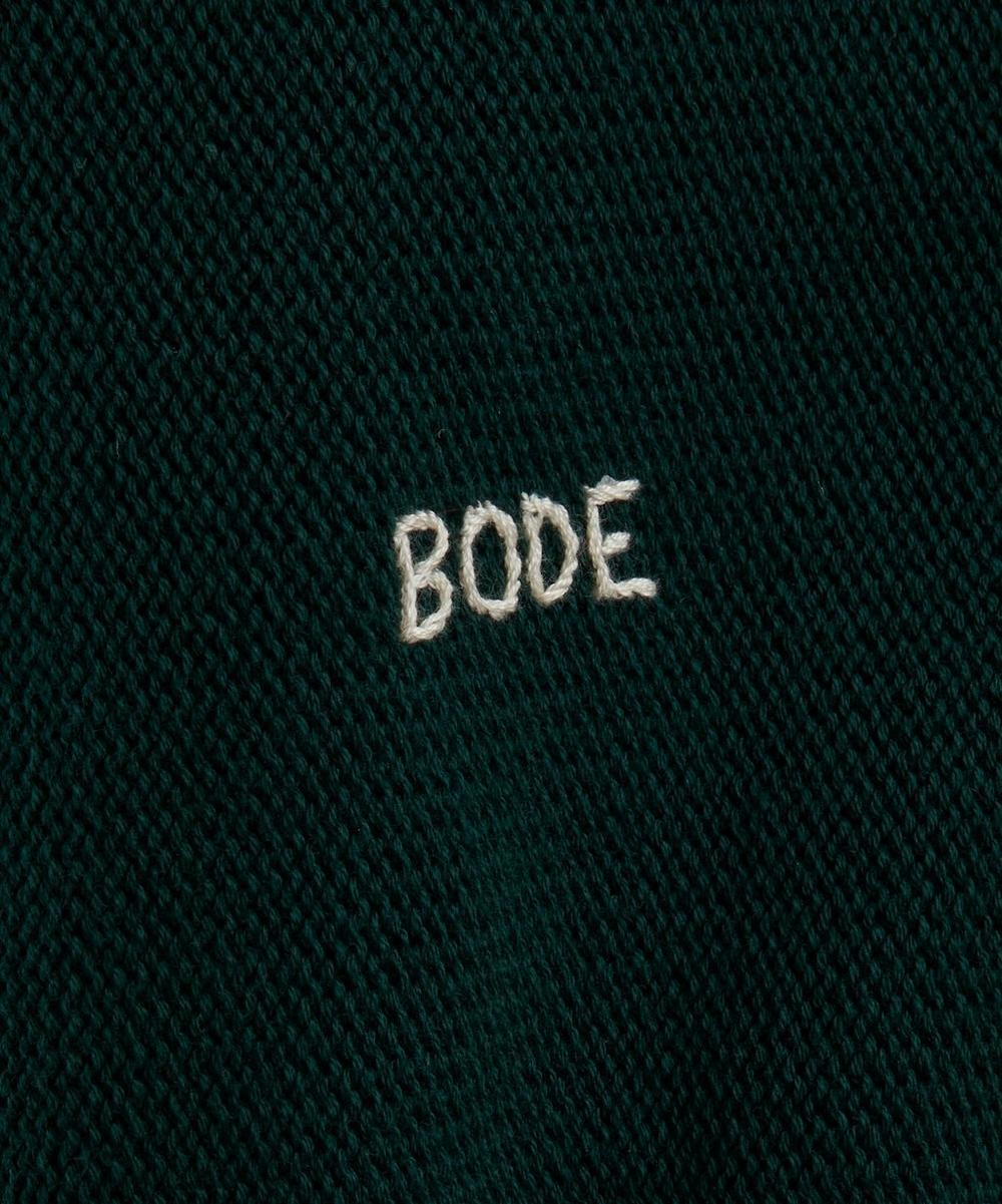 Liberty London Bode Dark Green Double-Breasted Cardigan