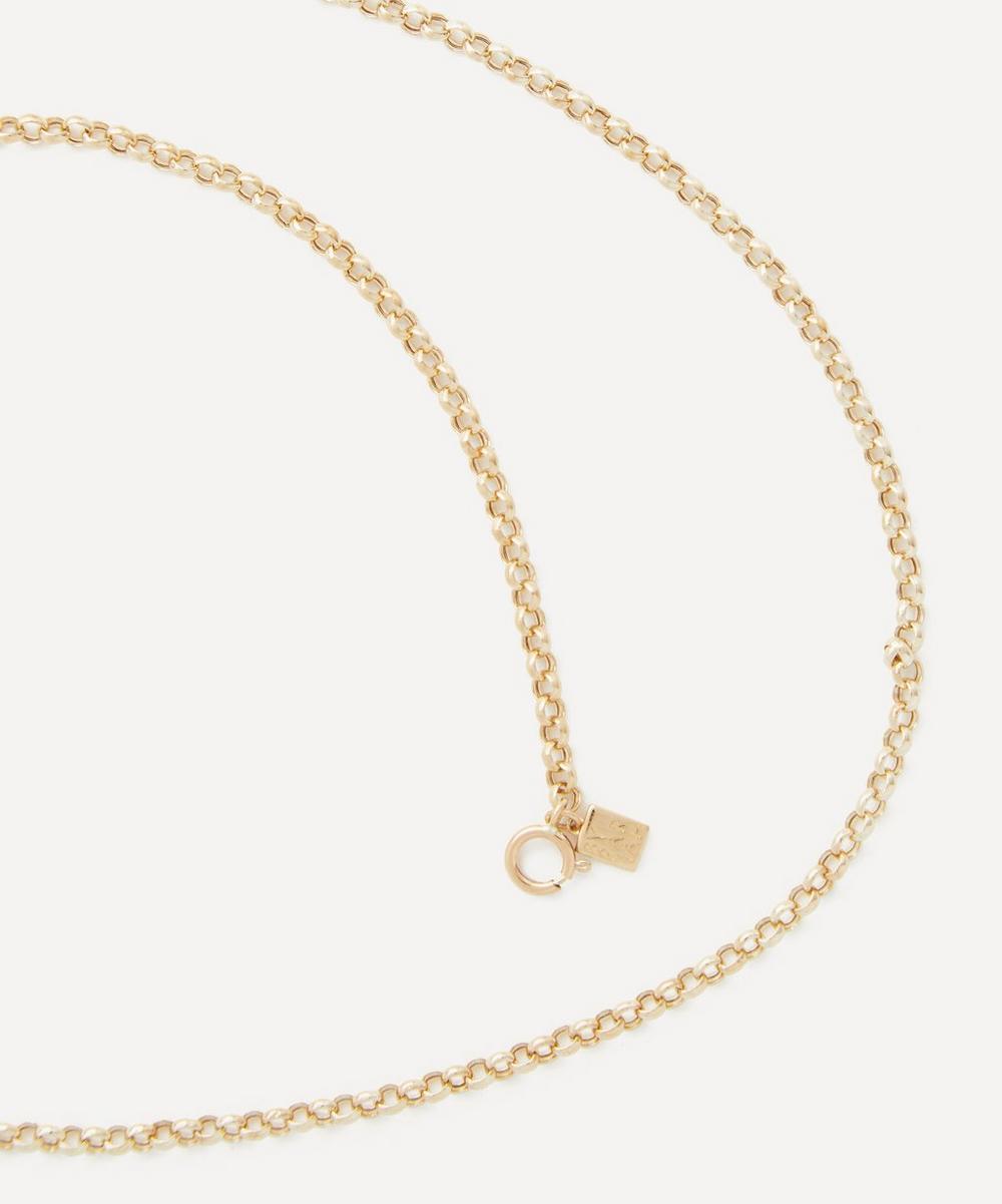 liberty london By Pariah 14ct Gold Belcher Chain Necklace