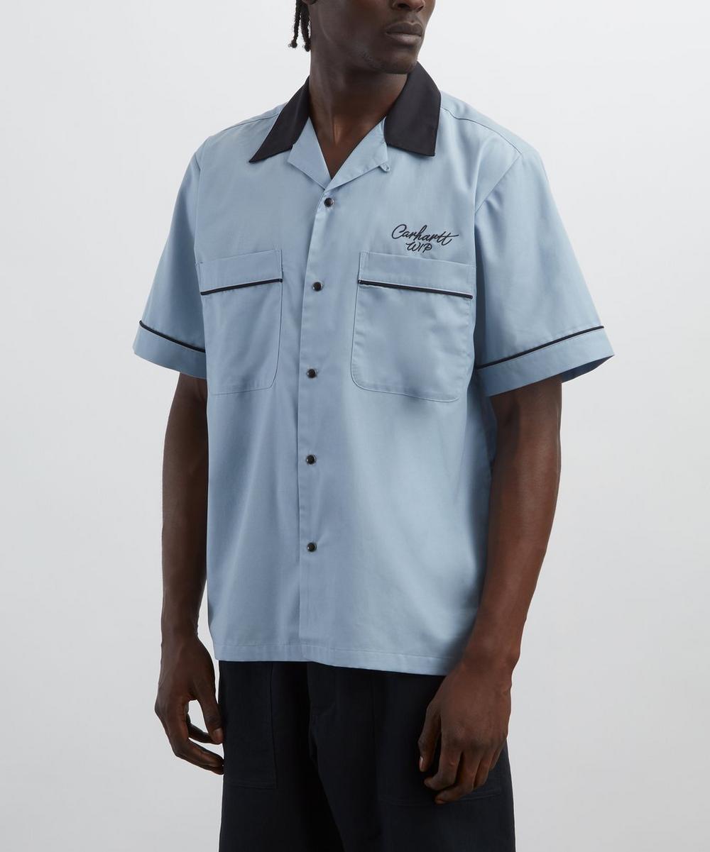 Liberty London Carhartt WIP Blue Bowl Short-Sleeve Shirt
