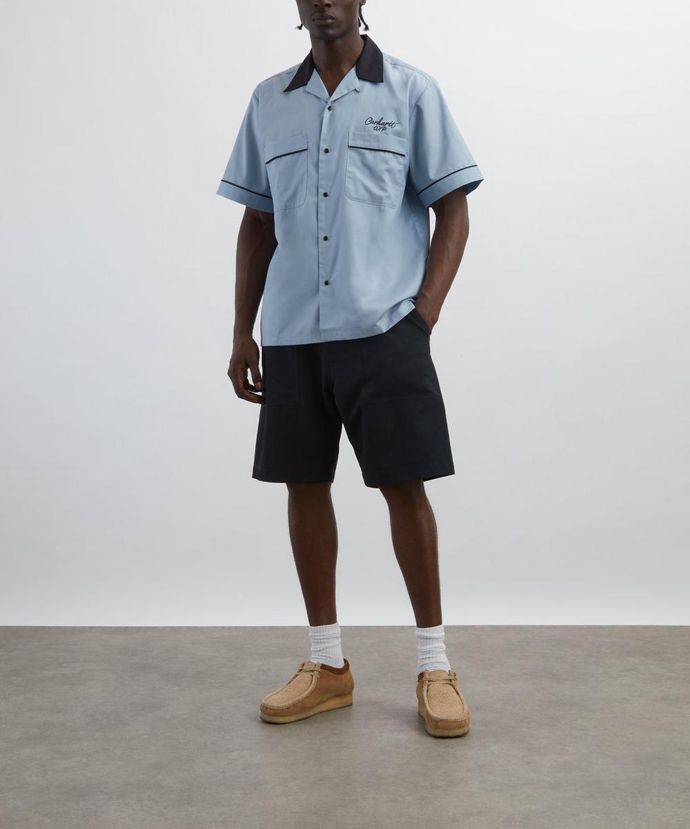liberty london Carhartt WIP Blue Bowl Short-Sleeve Shirt