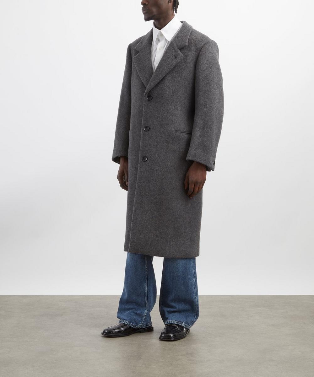 Liberty London Carter Young Hewitt Silver Grey Wool Coat