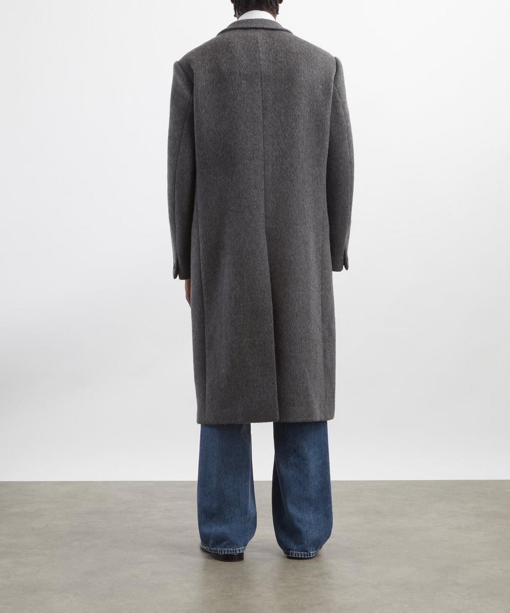 Liberty London Carter Young Hewitt Silver Grey Wool Coat