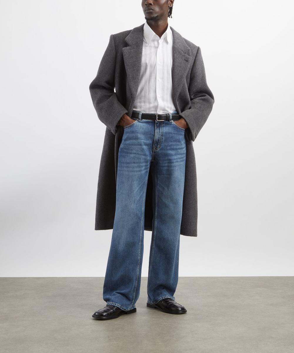 liberty london Carter Young Hewitt Silver Grey Wool Coat