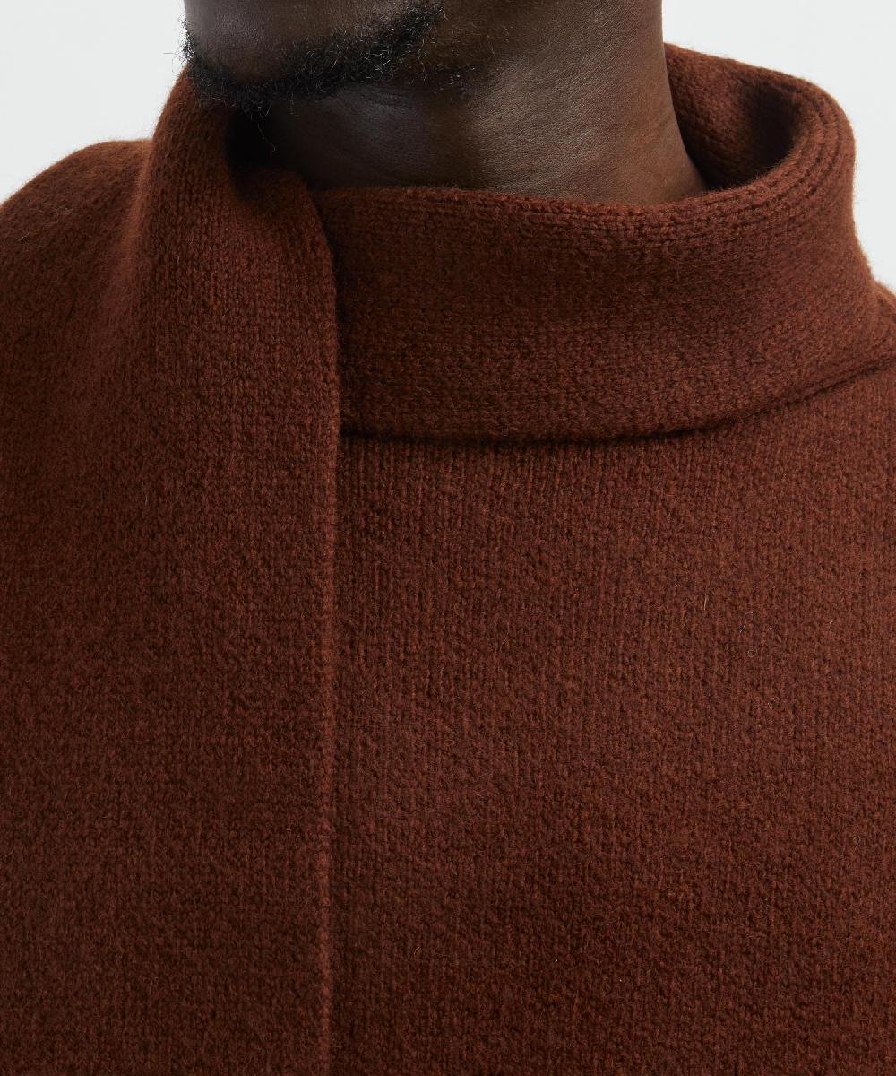 Liberty London CAWLEY British Merino Wool Wrap Neck Pullover