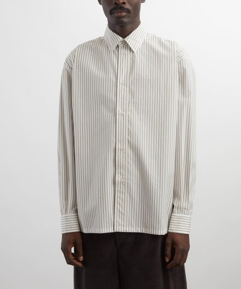 Liberty London CAWLEY Japanese Striped Cotton Players Shirt