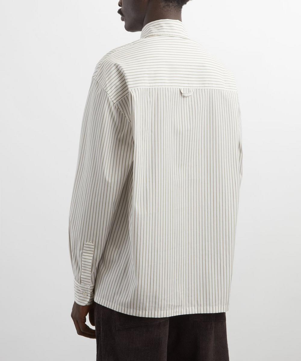 Liberty London CAWLEY Japanese Striped Cotton Players Shirt