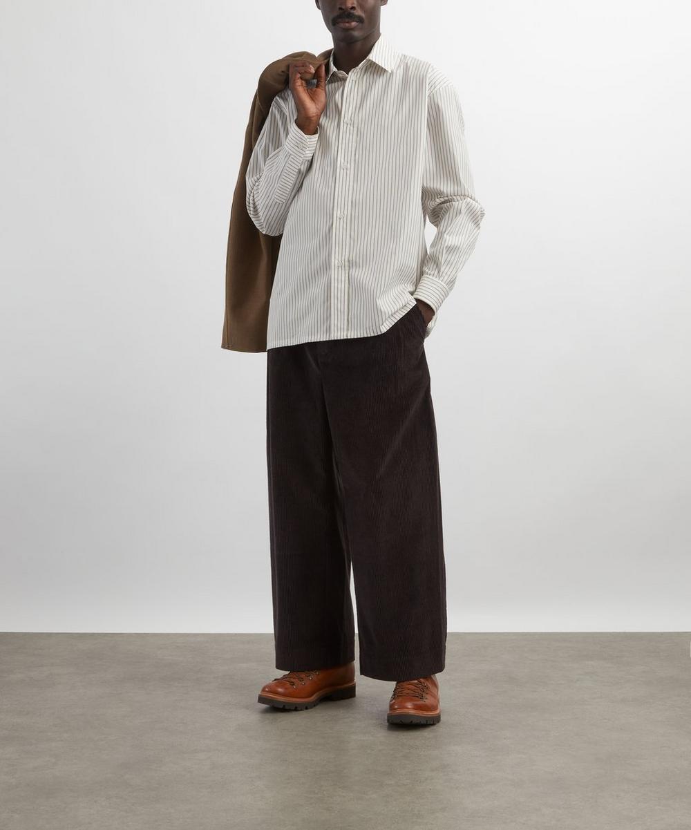 liberty london CAWLEY Japanese Striped Cotton Players Shirt