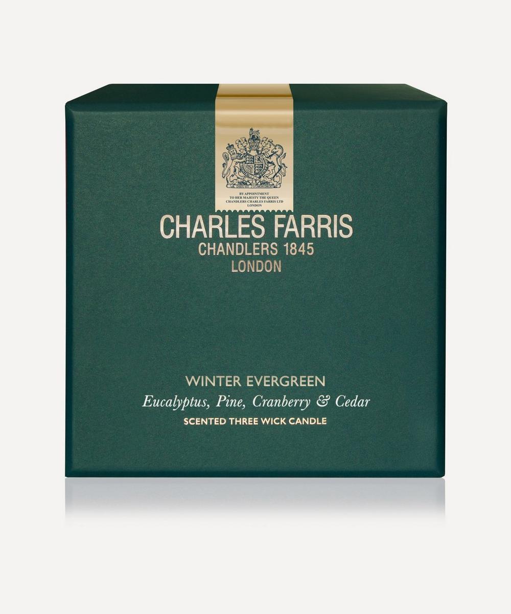 liberty london Charles Farris Winter Evergreen Signature 3-Wick Candle 640g