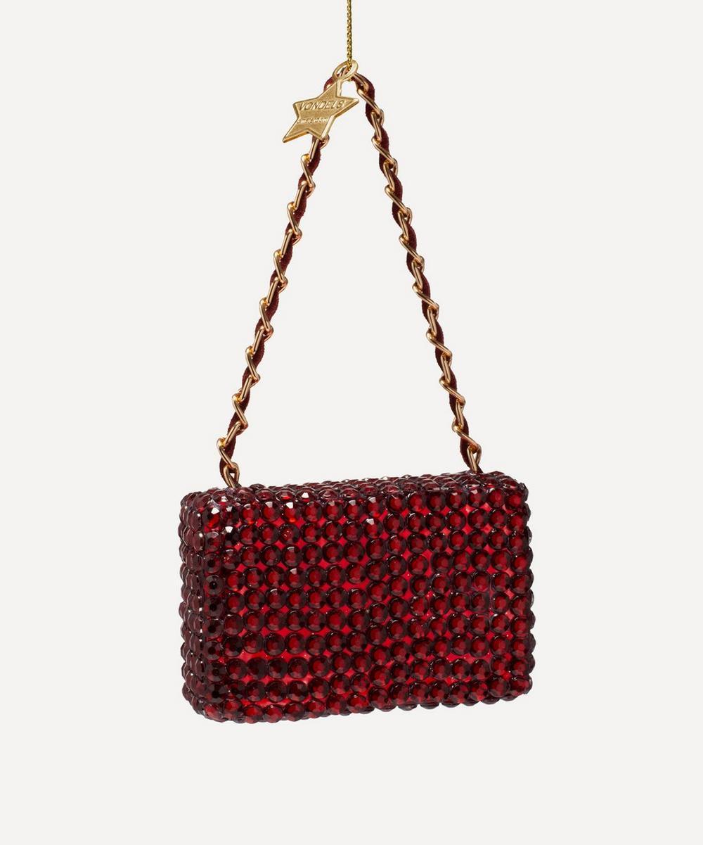 Liberty London Christmas Diamante Glass Fashion Shoulder Bag Ornament