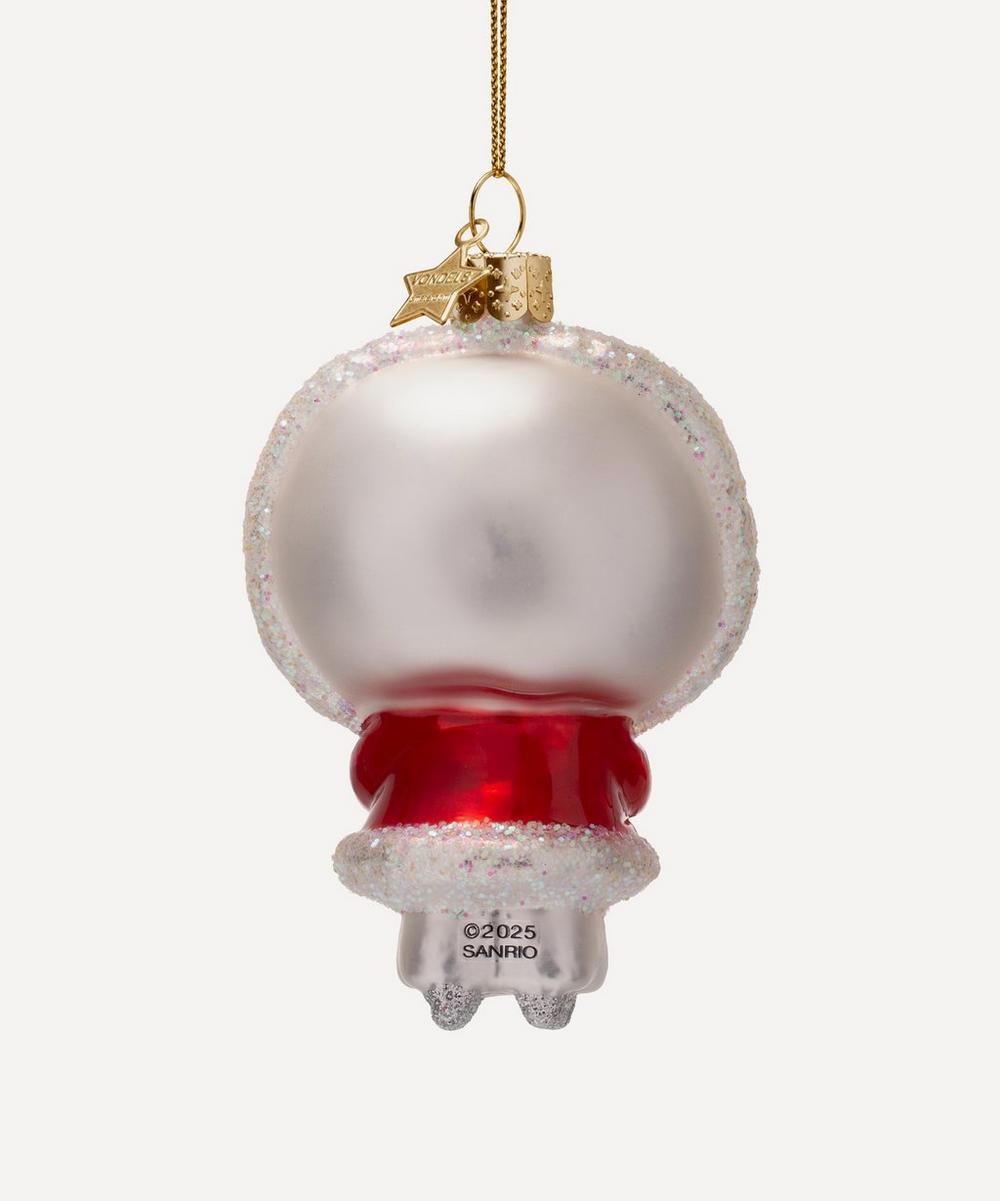 Liberty London Christmas Hello Kitty Ice Skating Glass Ornament
