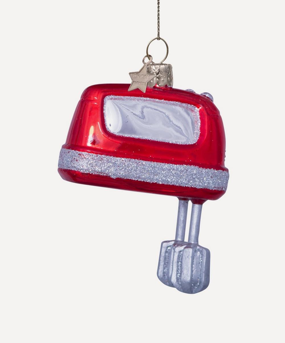 Liberty London Christmas Kitchen Mixer Glass Ornament