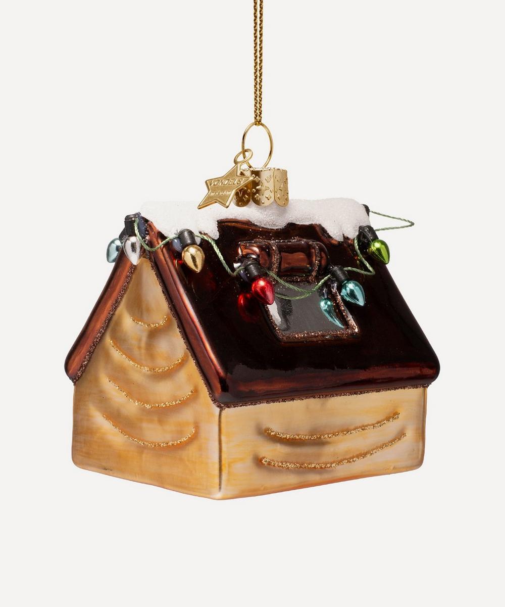 Liberty London Christmas Tent With Christmas Lights Glass Ornament