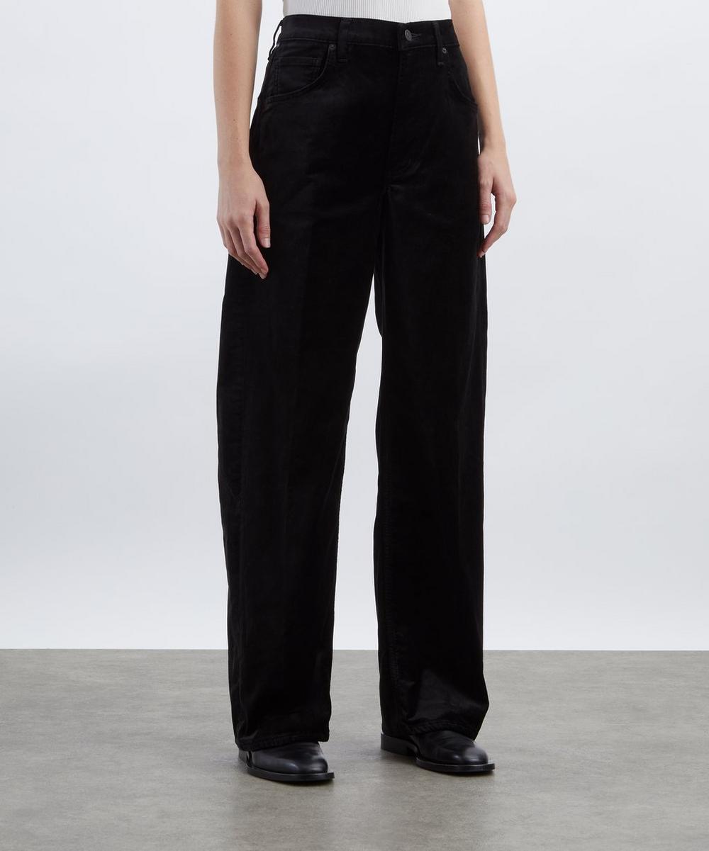 Liberty London Citizens Of Humanity Ayla Baggy Velvet Trousers
