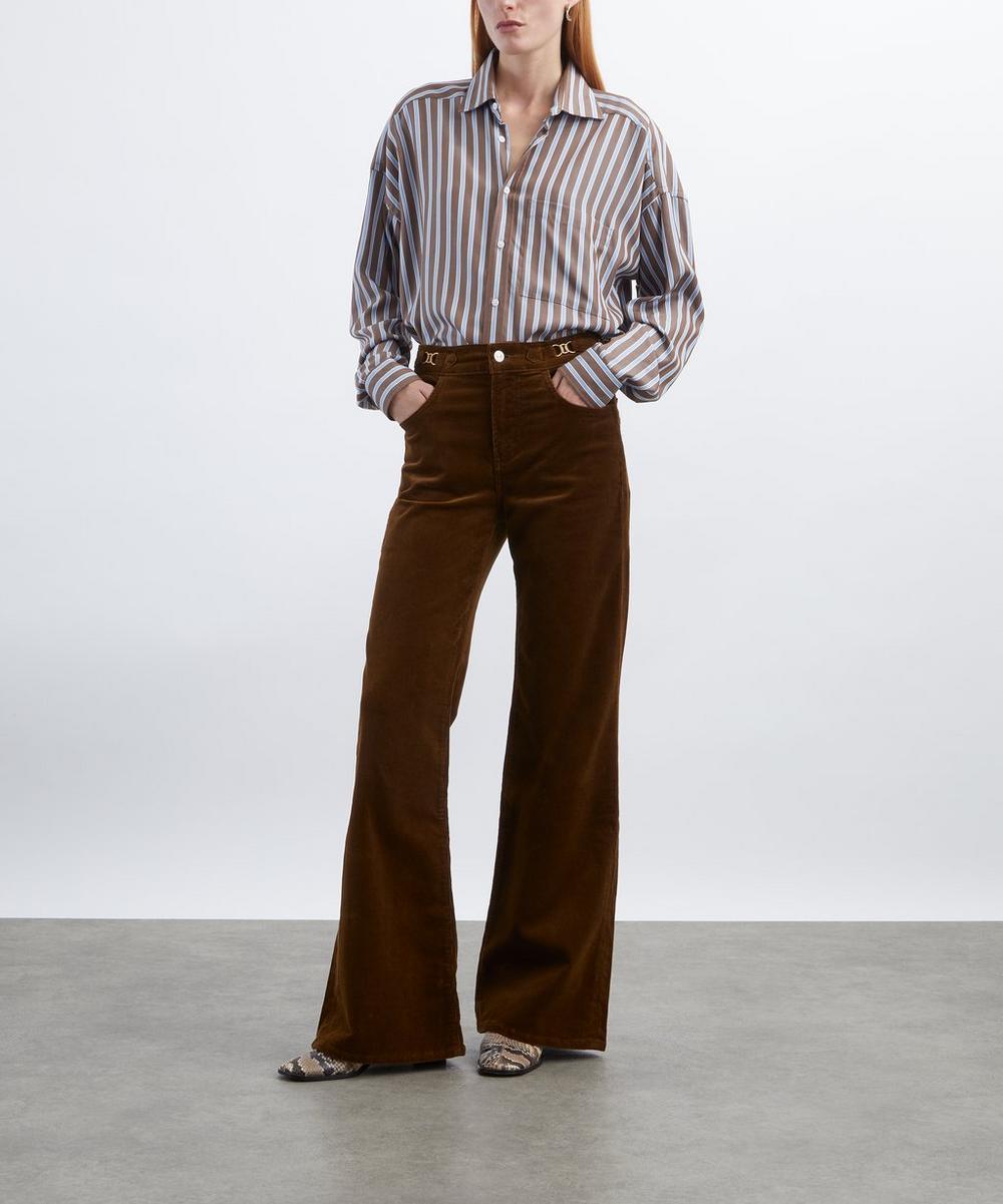 liberty london Citizens of Humanity Kimberley Horsebit Corduroy Flared Jeans