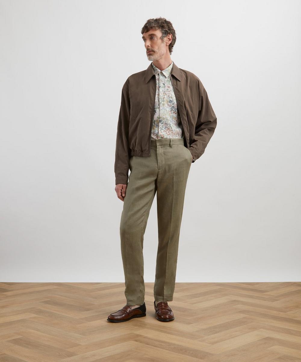 liberty london Classic Fit Hemp Shirt in Faria Flowers
